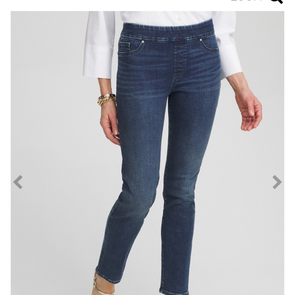 Chicos pull-on ankle jeggings size 1 R (US size 8 R)